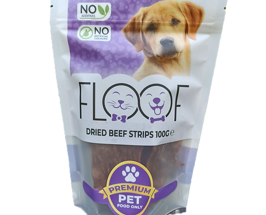 Dried Beef Strips Pet Treat - 100g