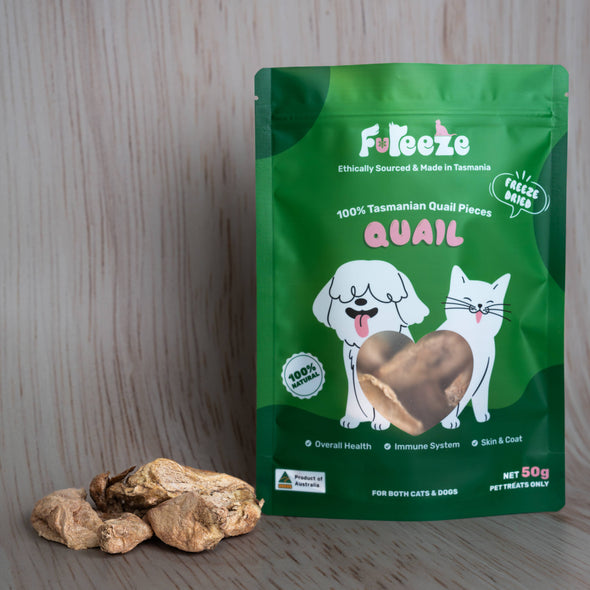 50g Freeze Dried Quail Pieces By Fureeze™ For Cats & Dogs