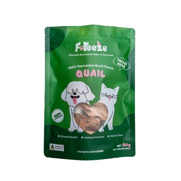 50g Freeze Dried Quail Pieces By Fureeze™ For Cats & Dogs