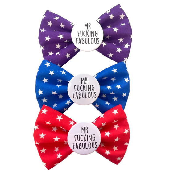 Badge Bow Tie <br>Mr Fucking Fabulous Badge Bow®