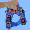 No Pull Dog Harness | Step in | Reflective | Heavy Duty | Easy Reach Handle |Country Plaid