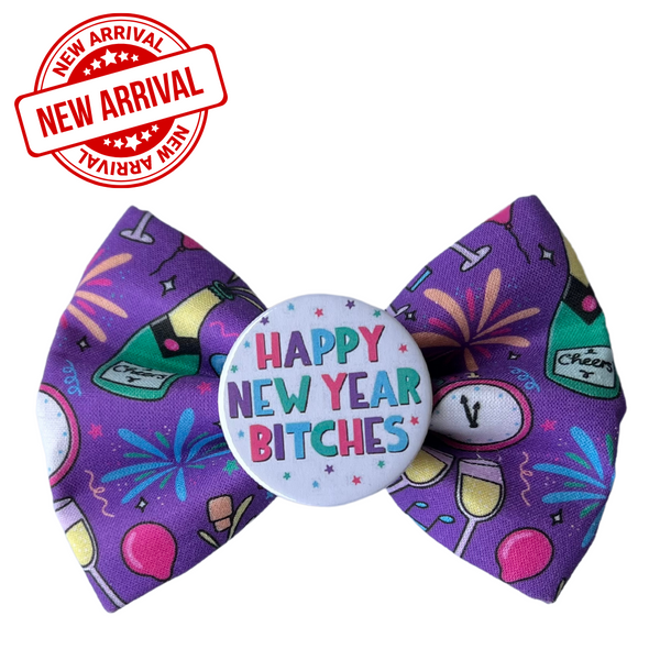 Badge Bow Tie <br>Happy New Year Bitches