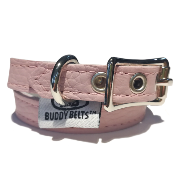 BUDDY BELT: Collar- Pink Leather