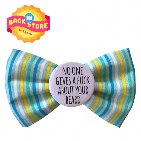 Badge Bow Tie<br>No one gives a Fuck about your Beird