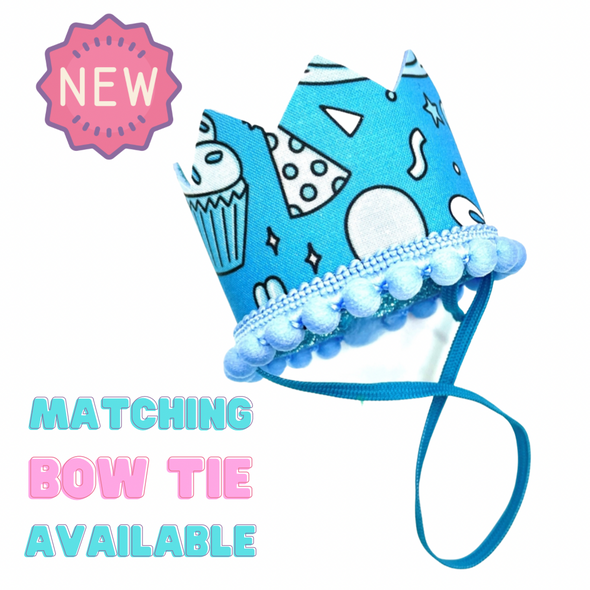Birthday Crown<br> Boy<br>Matching Badge Bow Tie Available