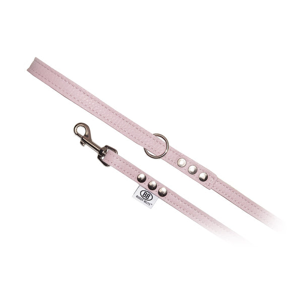 BUDDY BELT:<br>All Leather Leash<br>Pink