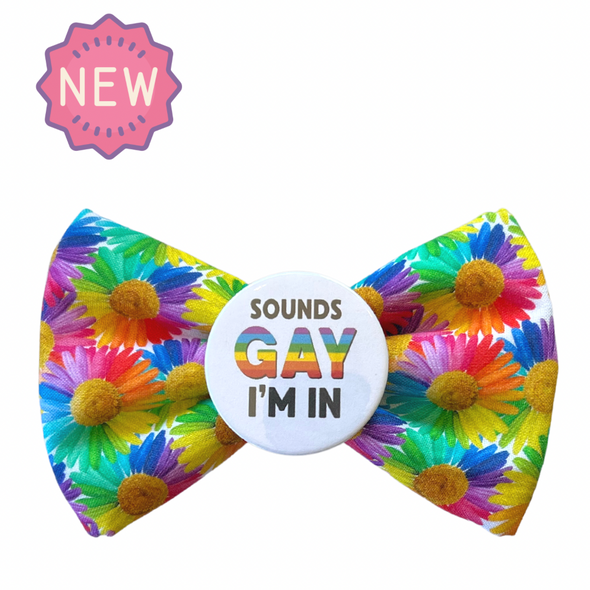 Badge Bow Tie<br>Sounds GAY