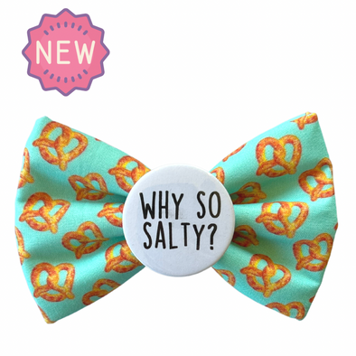 Badge Bow Tie<br> Why So Salty?