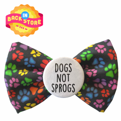 Badge Bow Tie<br>Dogs not Sprogs